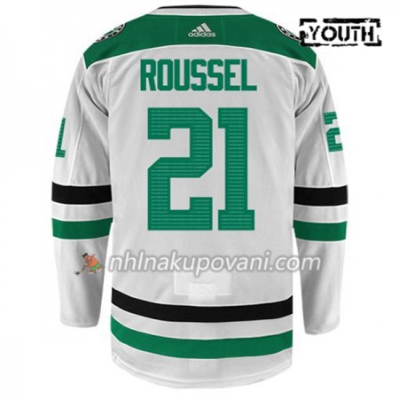 Dallas Stars Dresy ANTOINE ROUSSEL 21 Adidas Bílá Authentic - Dětské